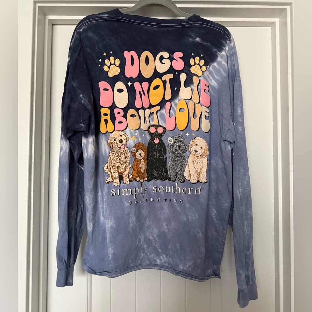 Simply Southern Tie-Dye Dog Lover Shirt